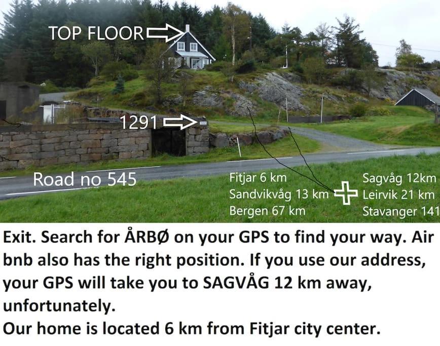 Topfloor Apartment Separate Entranc Nice View Stord Fitjar Exterior foto